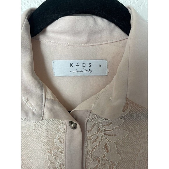 KAOS Pink Lace Dress Small Ethereal Coquette Made In Italy Cottagecore Girly - Picture 10 of 11